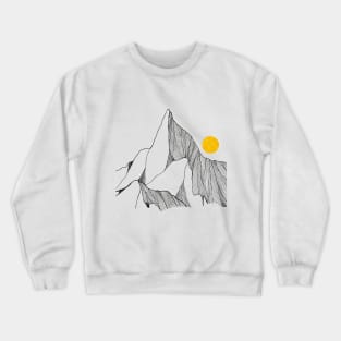 The cracked rock peaks Crewneck Sweatshirt